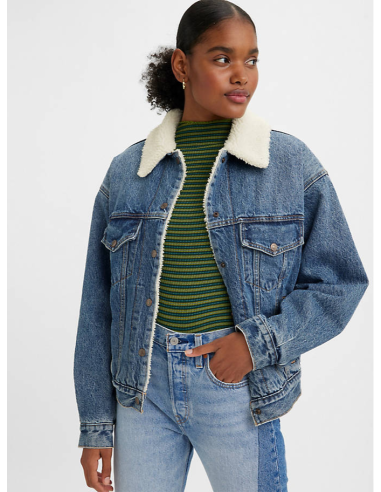 90s Sherpa Trucker Jacket ou a consommer sur place